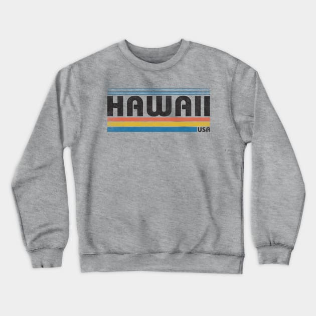 80s Retro Vintage Hawaii USA Crewneck Sweatshirt by Tingsy